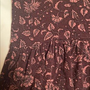 American Eagle Outfitters Burgundy and Pink Blouse